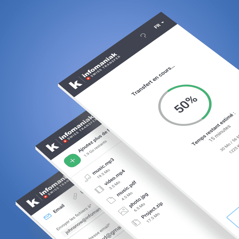 UX Design - SwissTranfer